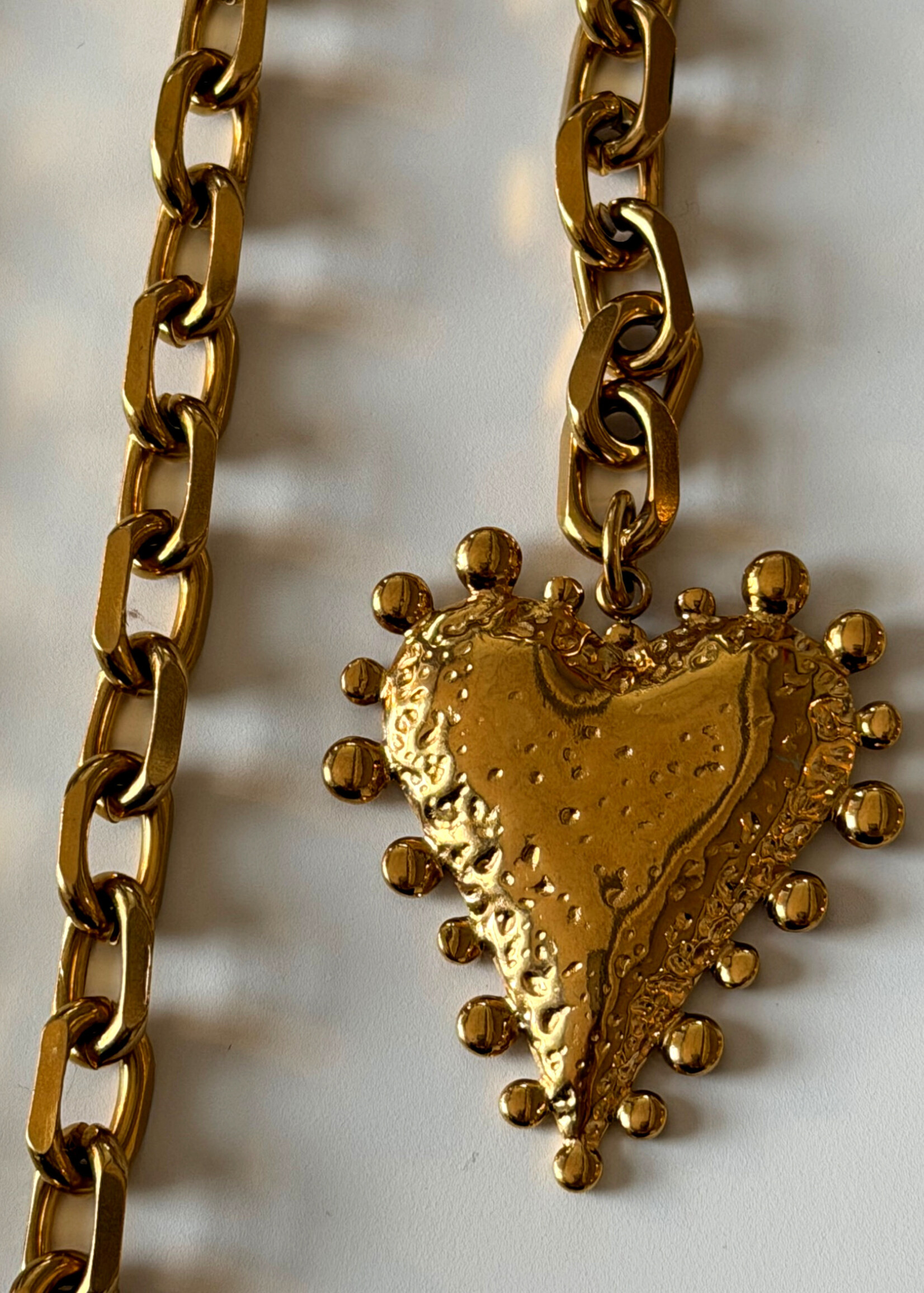 Nakony  POWER Heart chain Gold