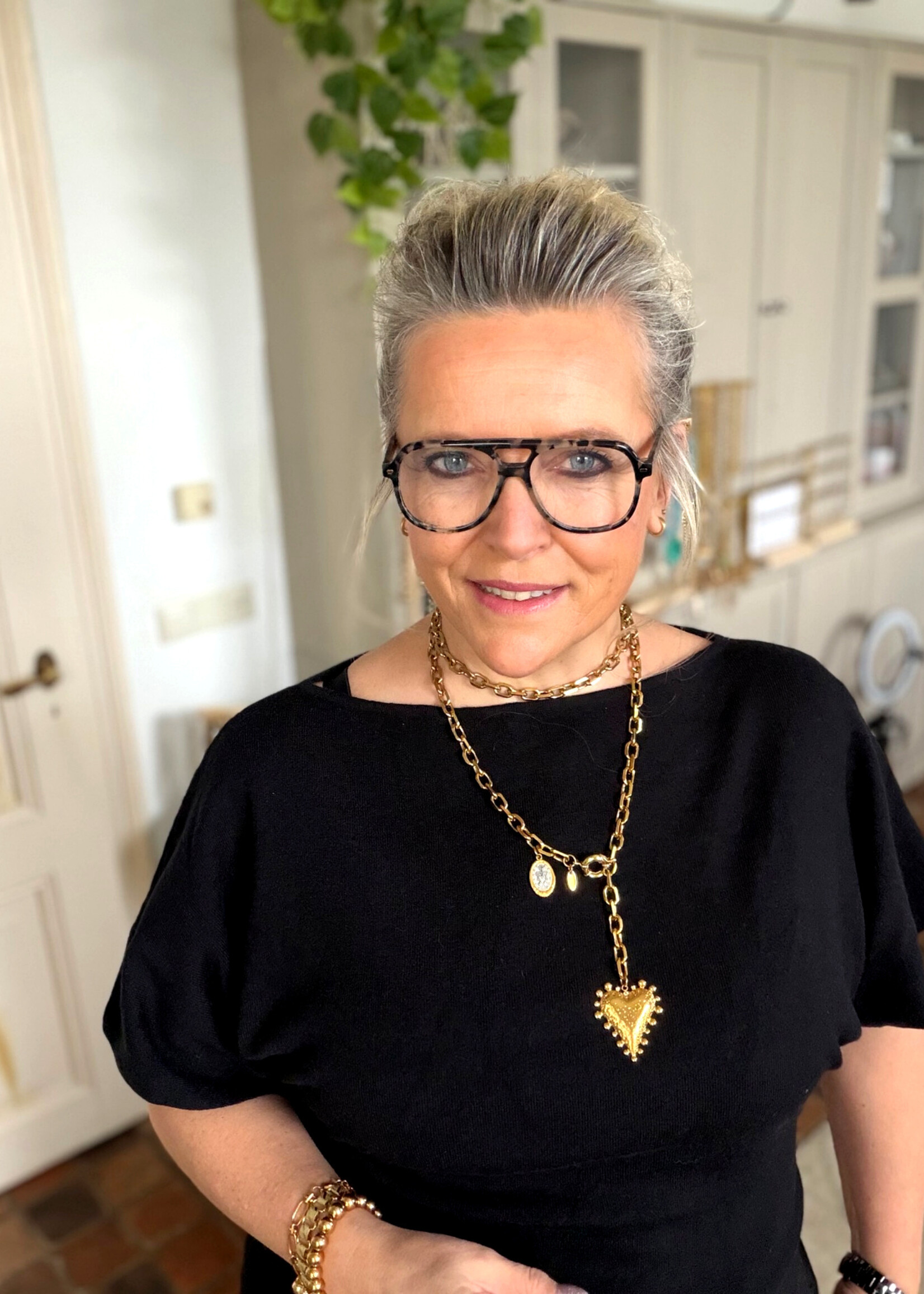 Nakony  POWER Heart chain Gold