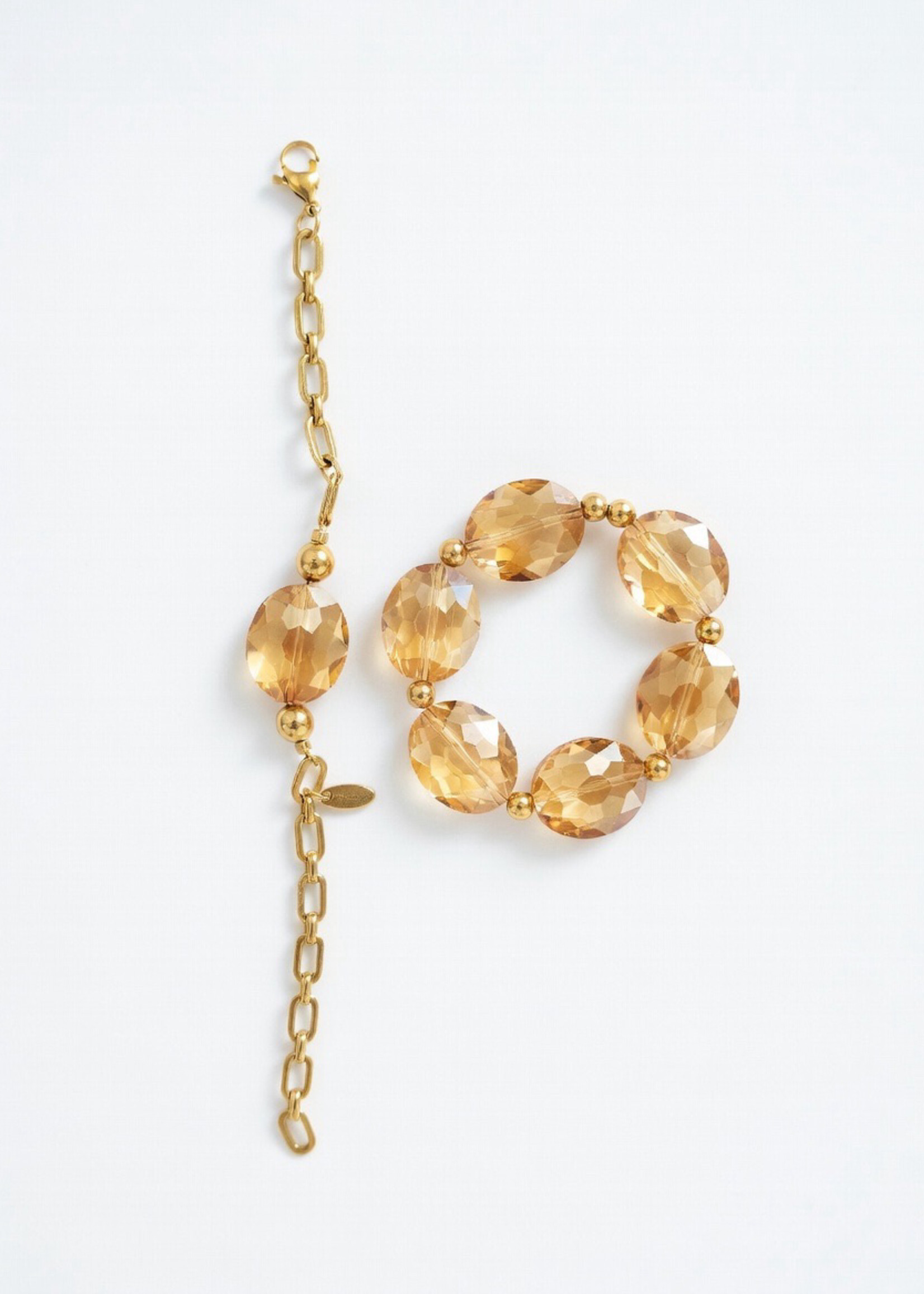 Nakony Golden Prism Chain Bracelet