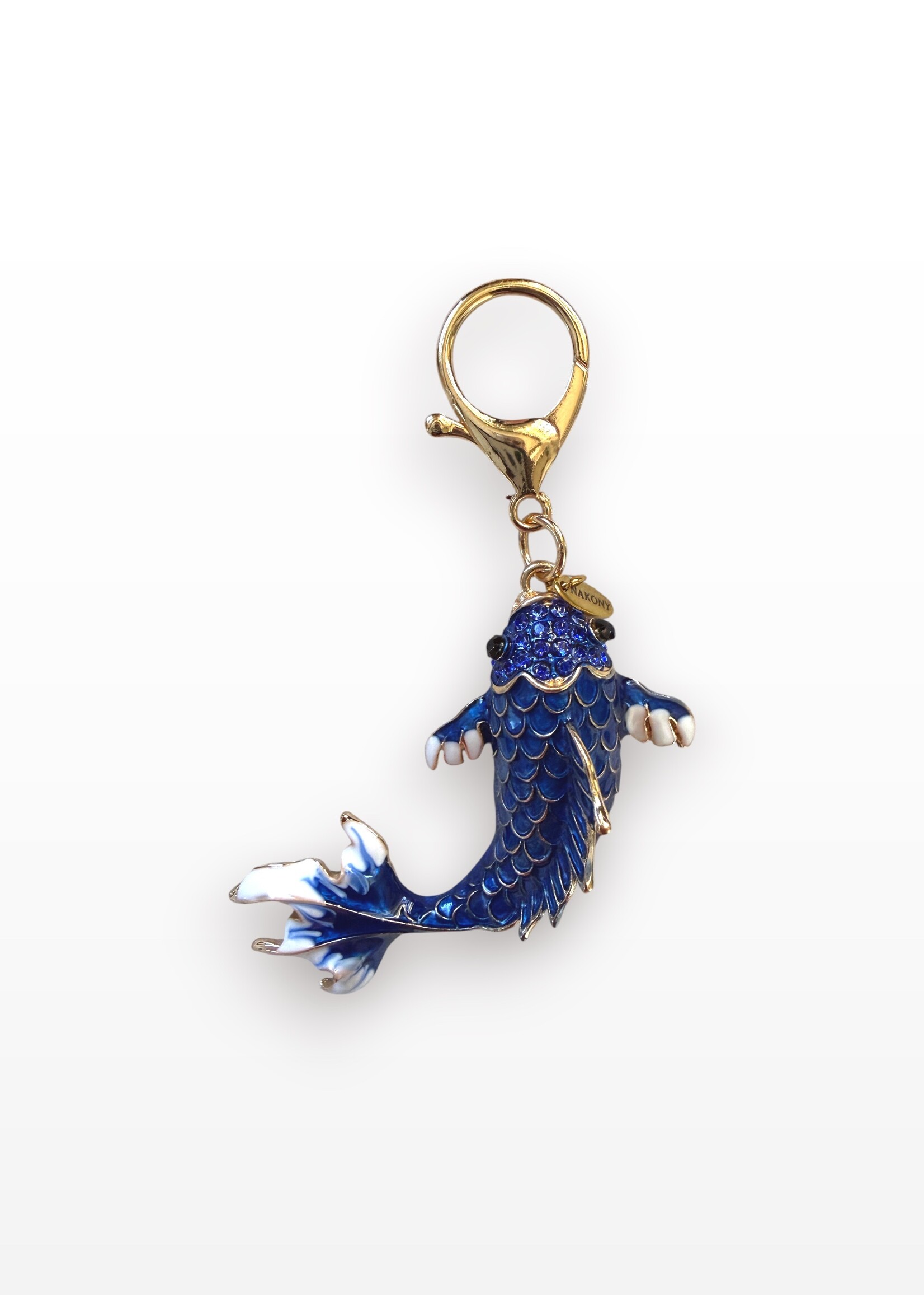 Nakony Charm Pendant - Blauwe Koi