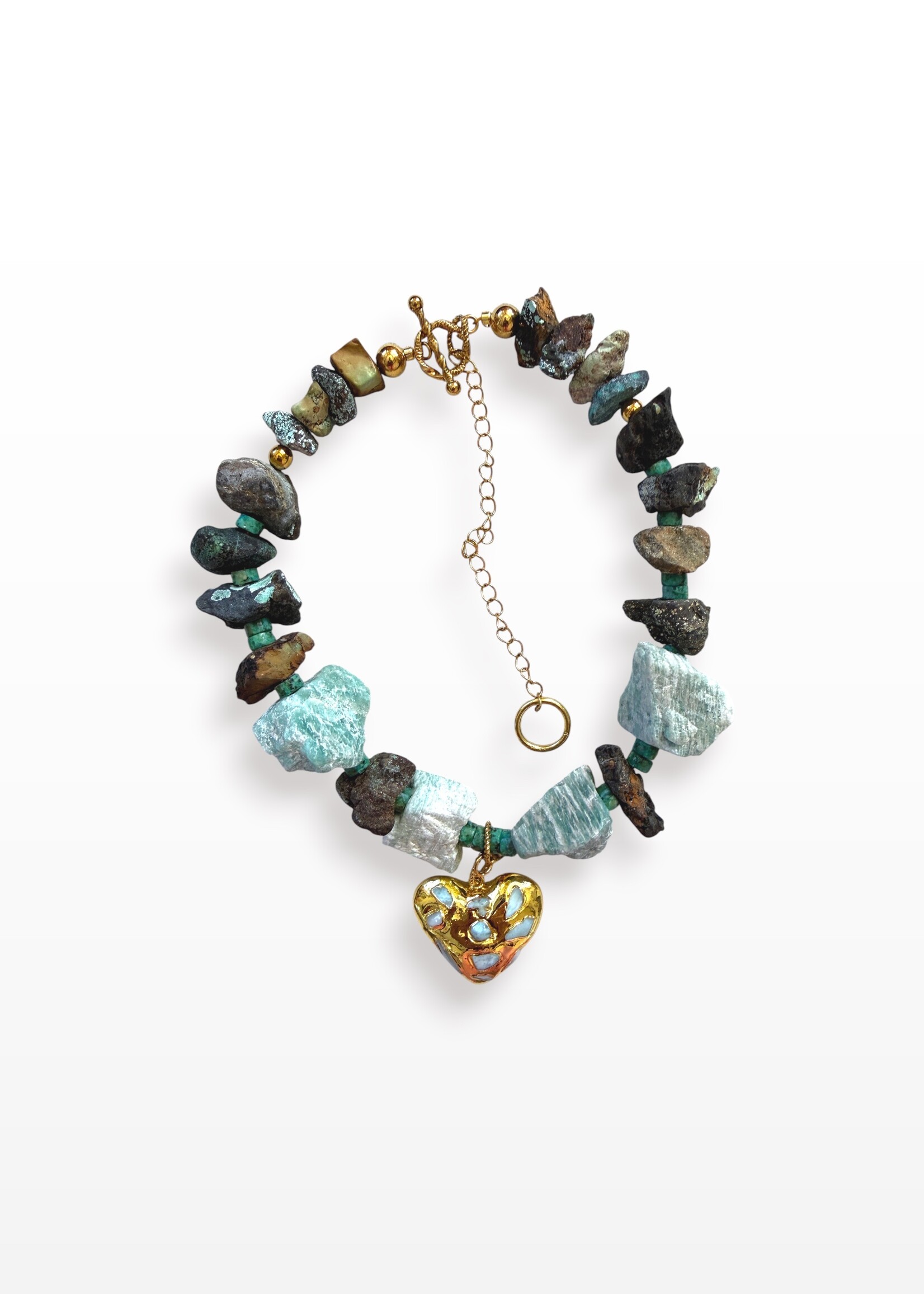Nakony Ocean Raw Heart Ketting