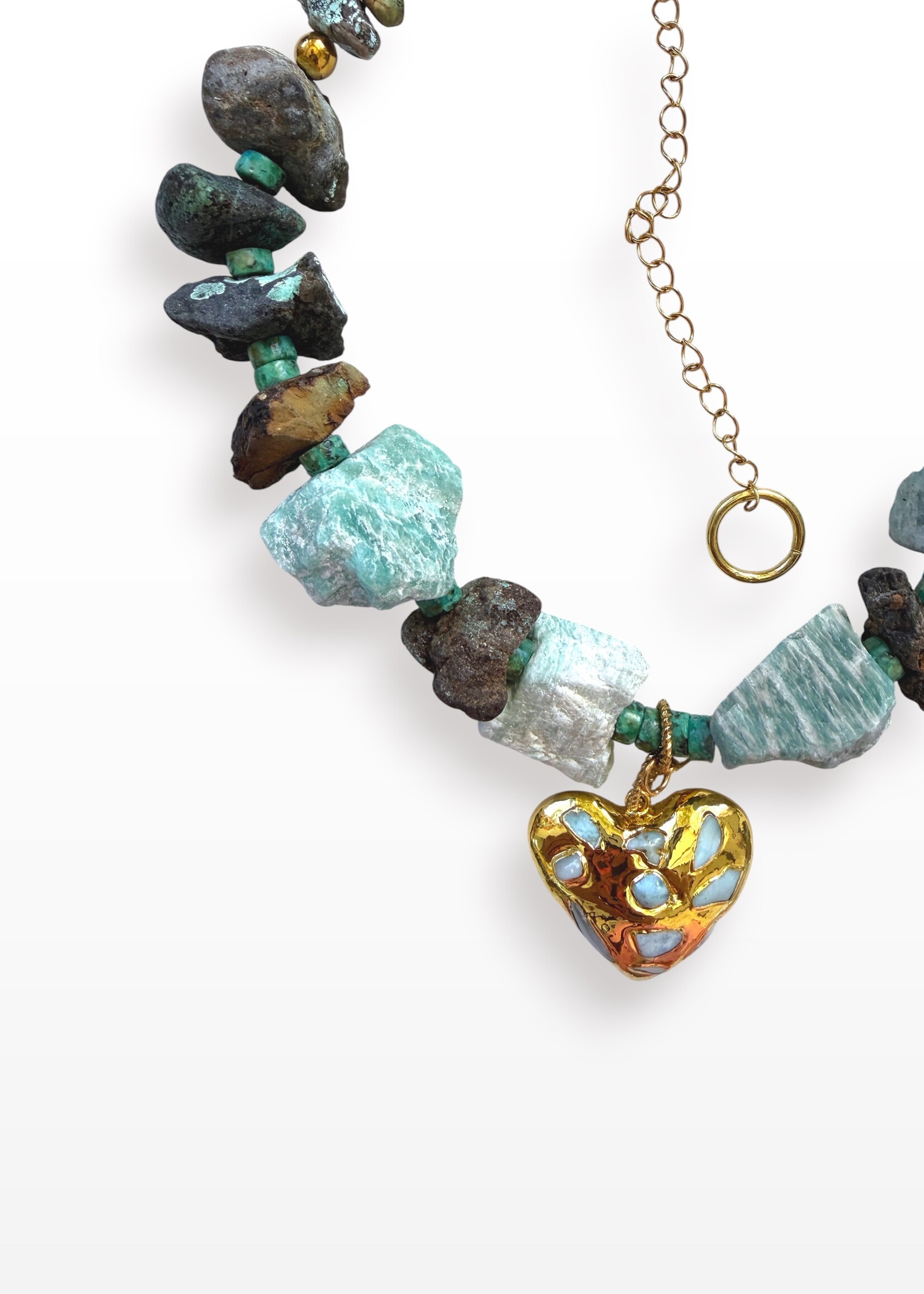 Nakony Ocean Raw Heart Ketting