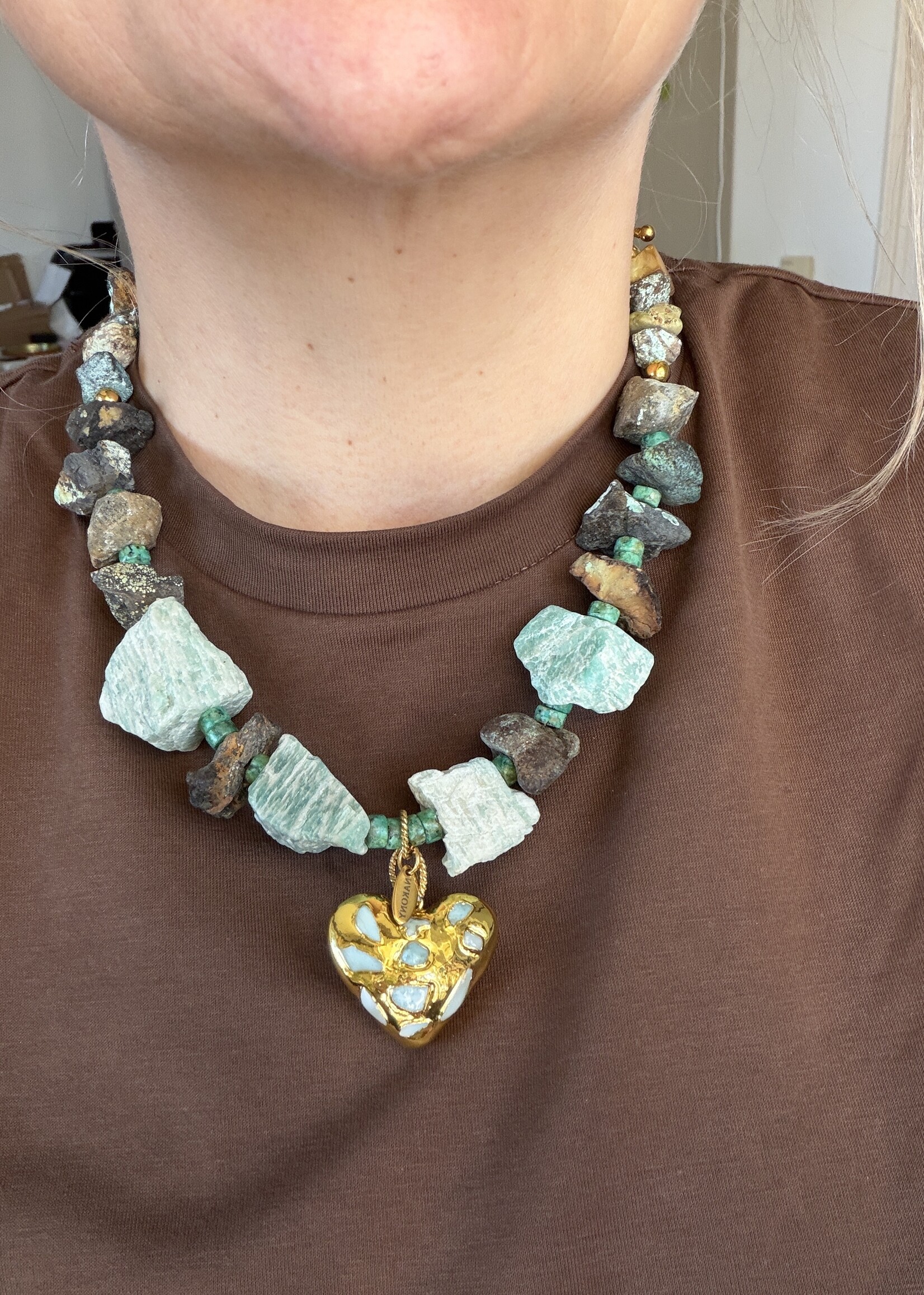 Nakony Ocean Raw Heart Ketting