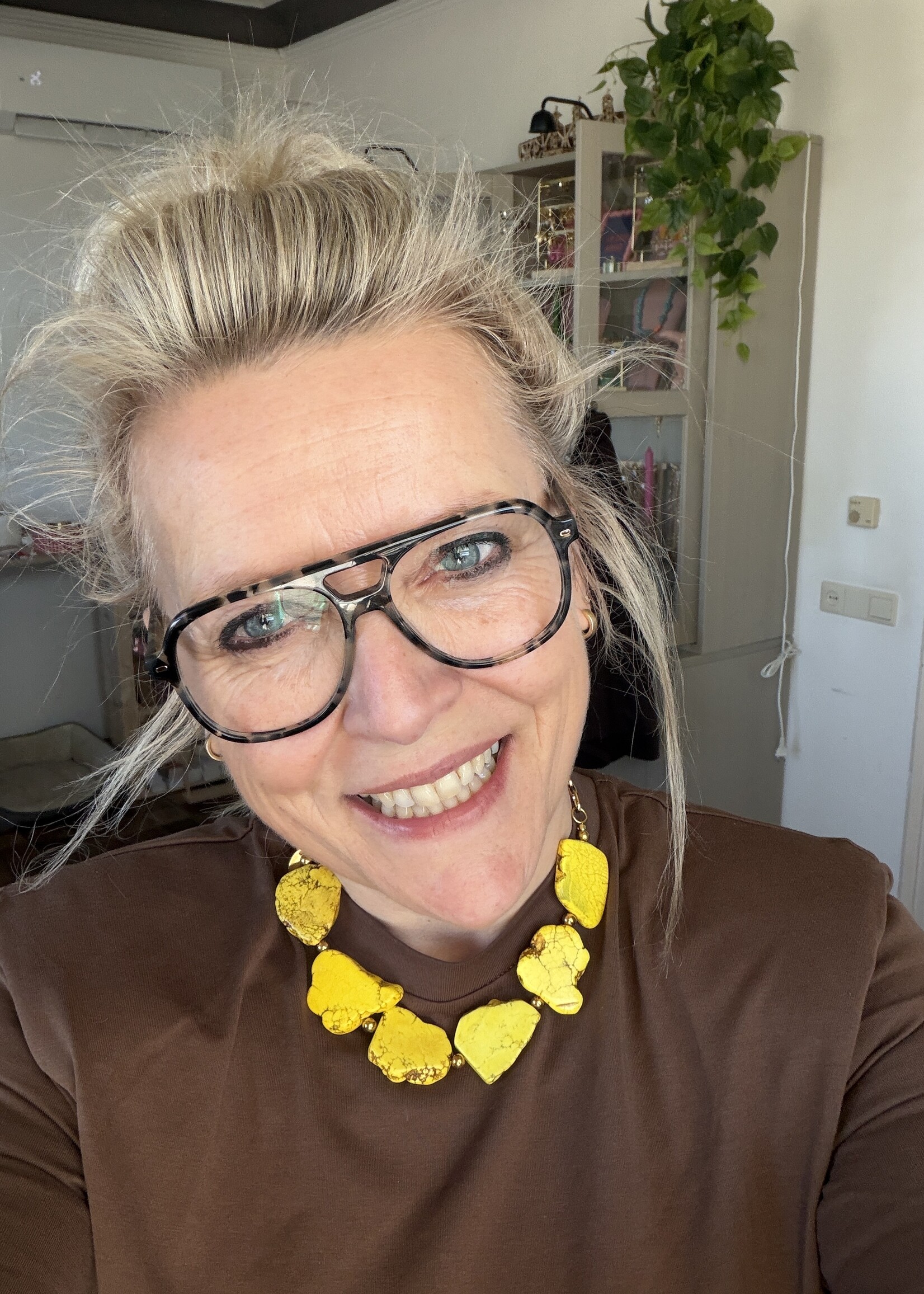 Nakony Solar Howlite Ketting