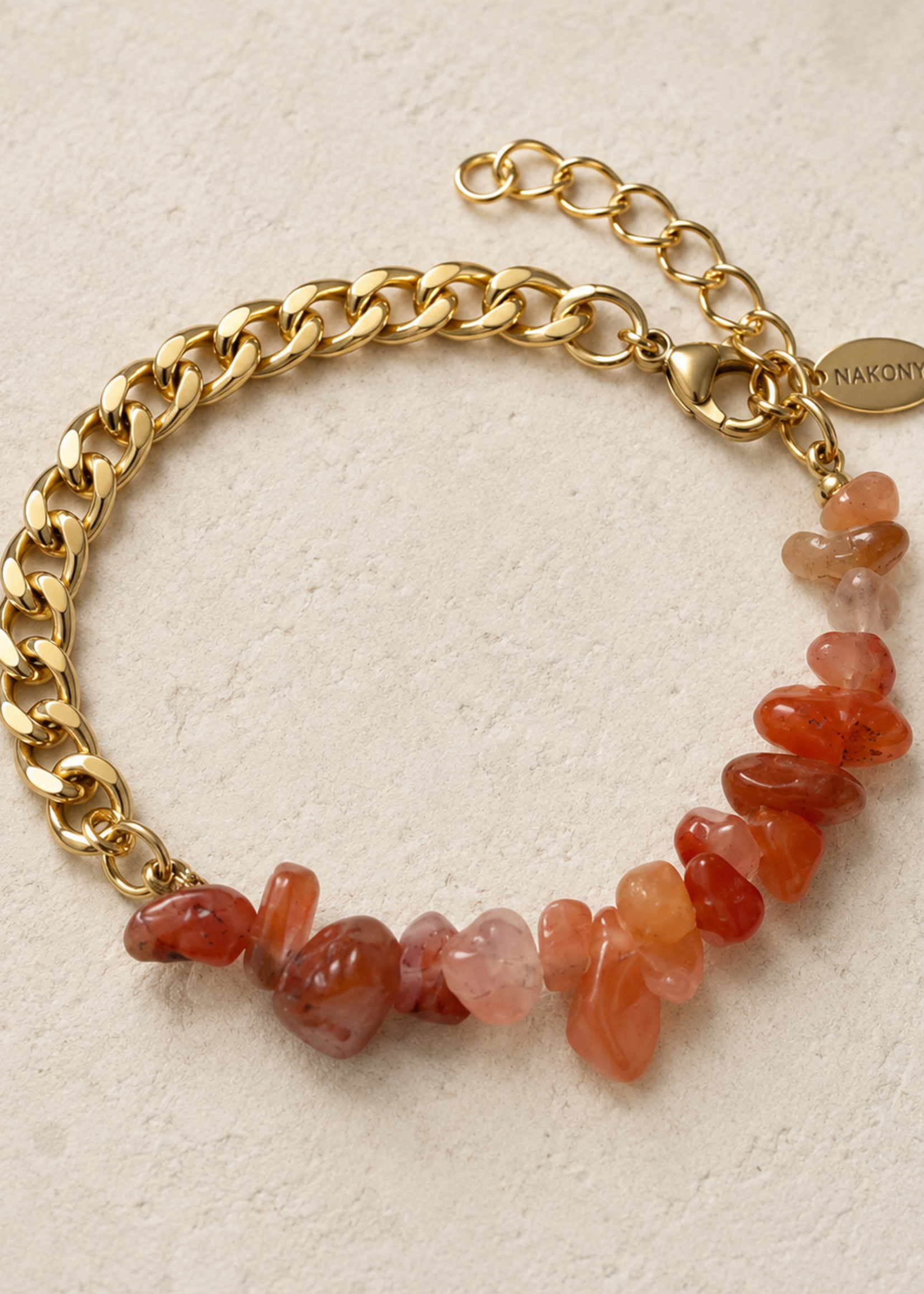 Nakony Sunset Park Carnelian Bracelet