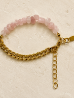 Nakony Nolita Rose Quartz Bracelet