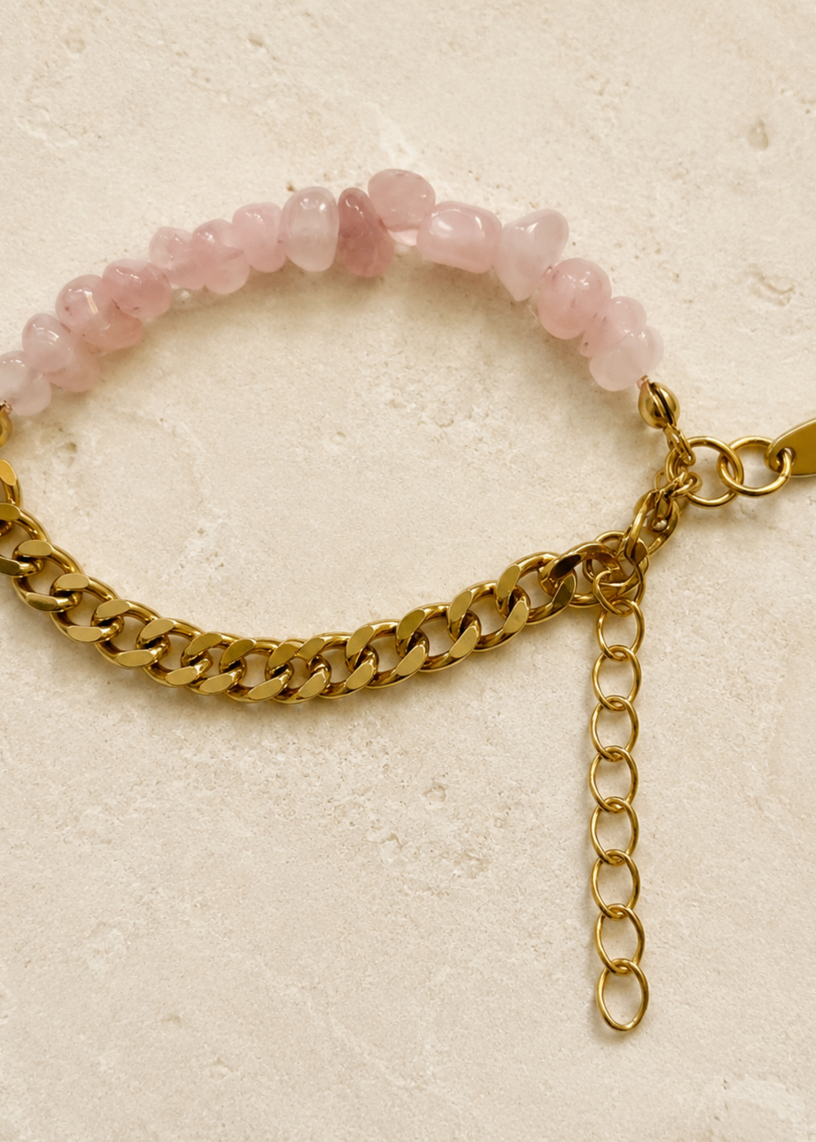 Nakony Nolita Rose Quartz Bracelet