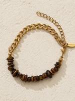 Nakony Battery Park Tiger Eye Bracelet