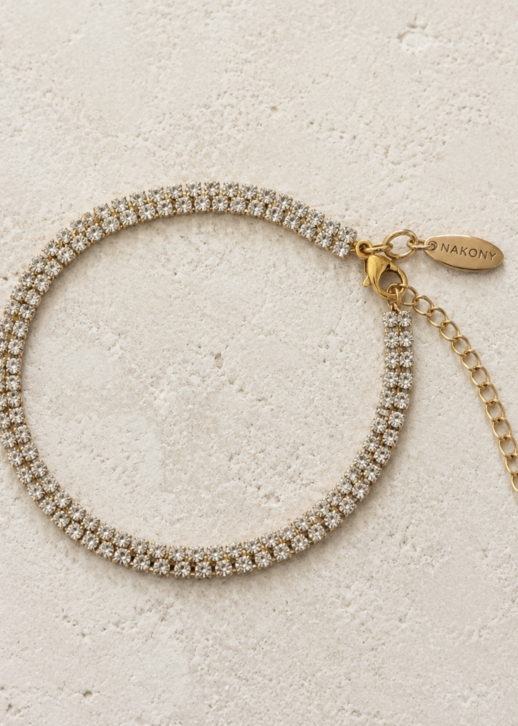 Nakony Time Square Cristal Bracelet