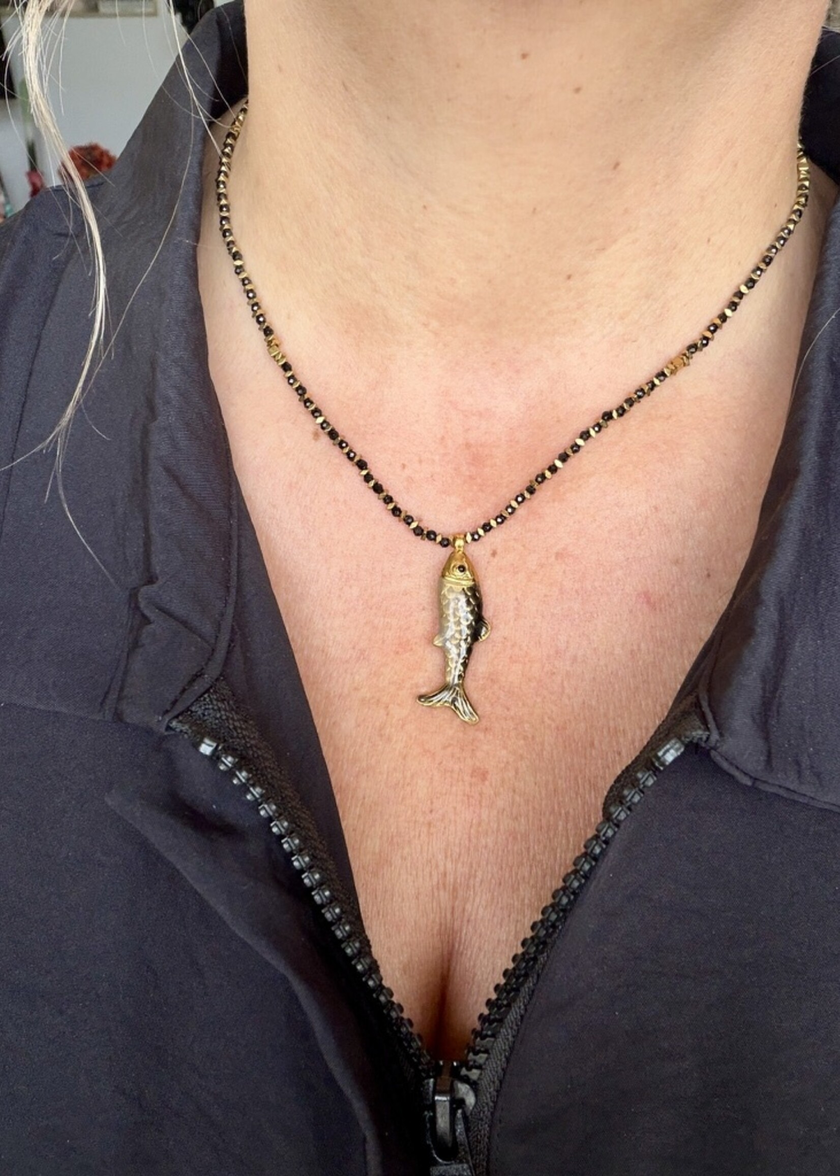 Nakony Midnight Fish Necklace
