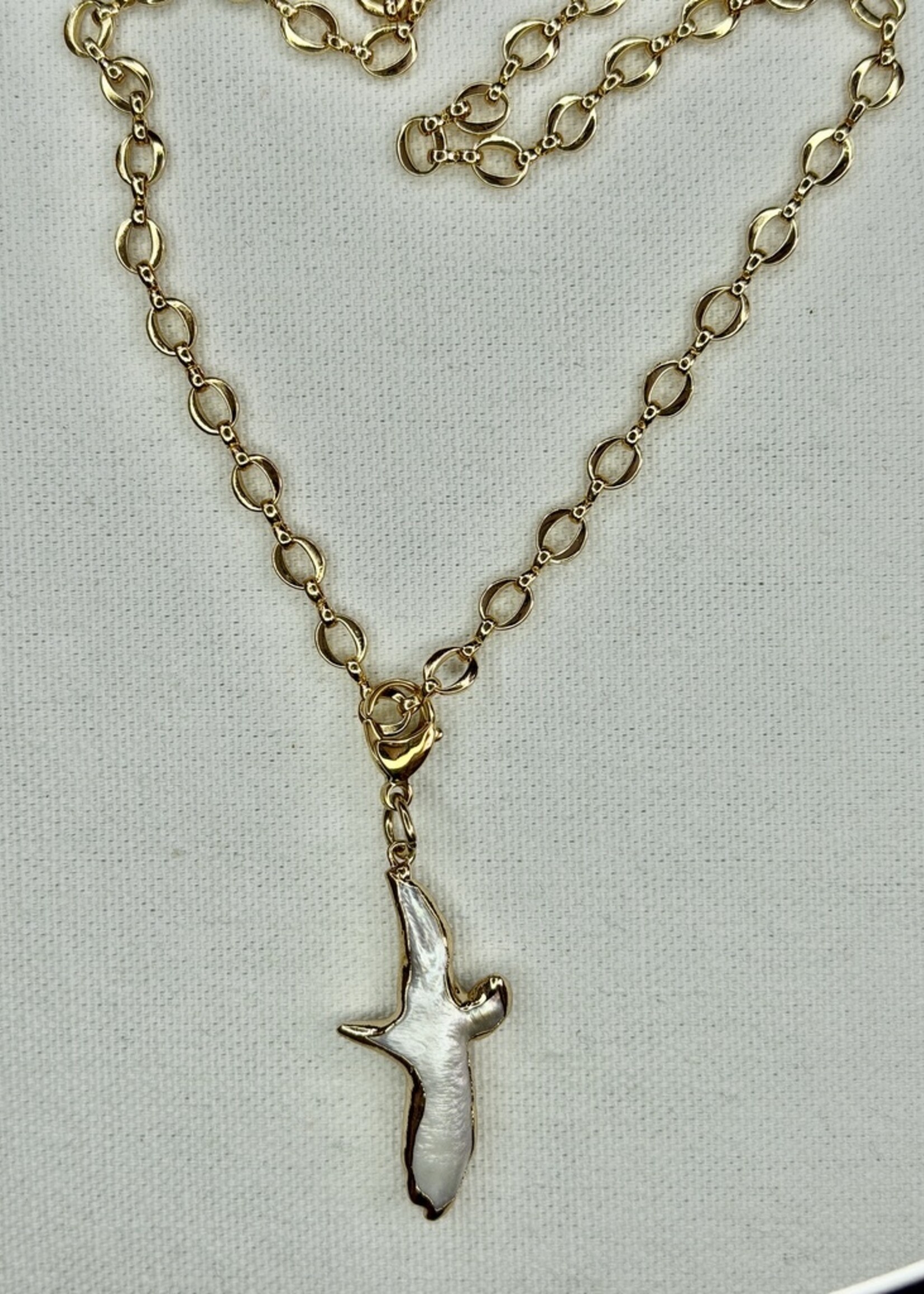 Nakony White Pearl Cross