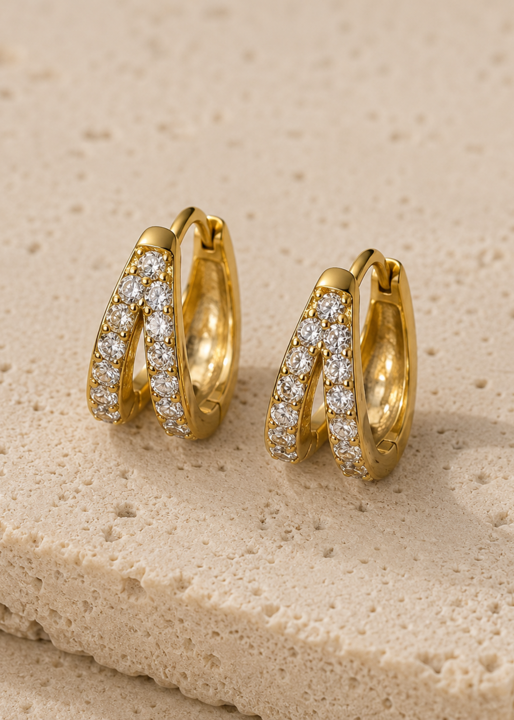 Nakony Double Spark Hoops