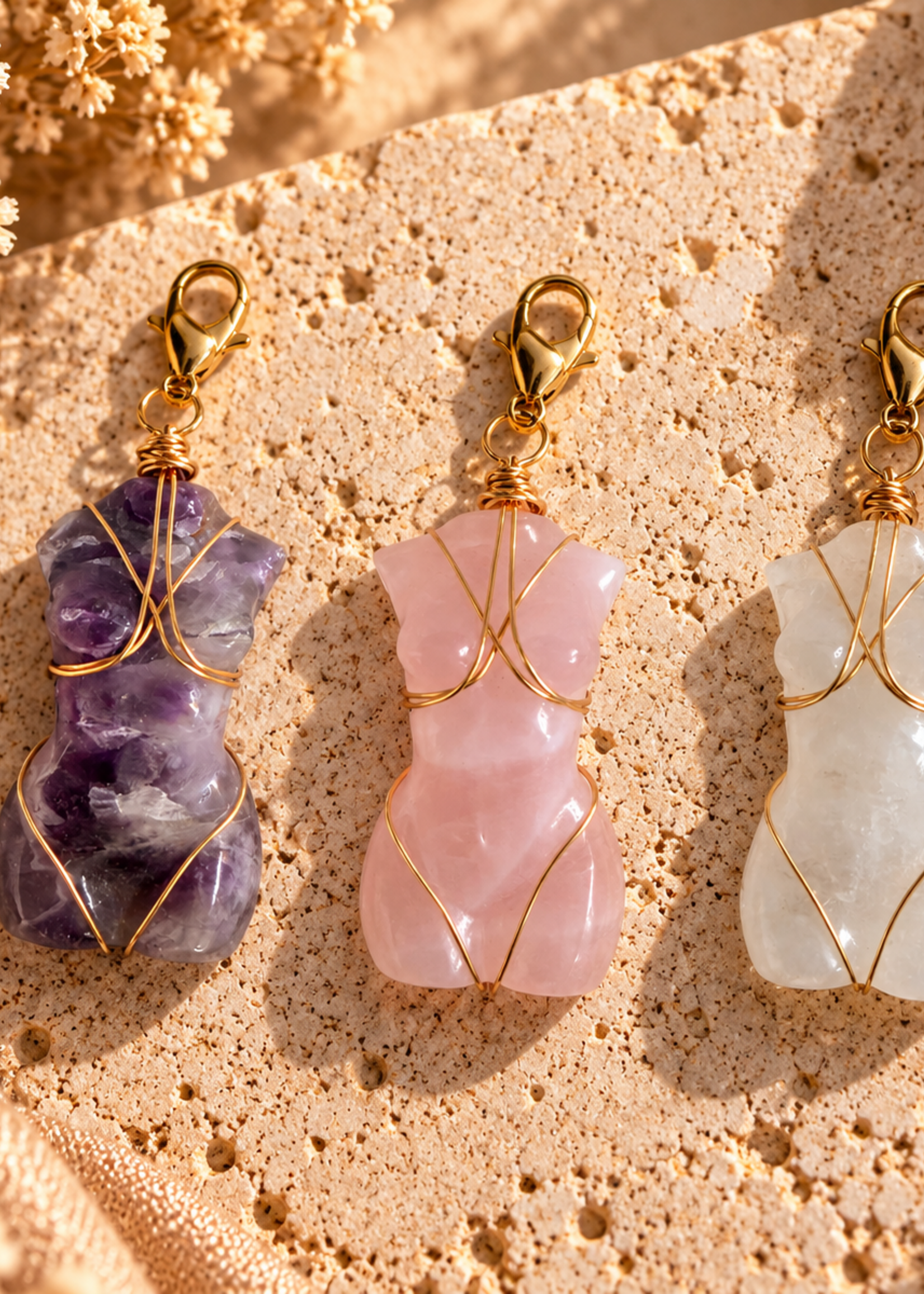 Nakony Goddess Stone Charm