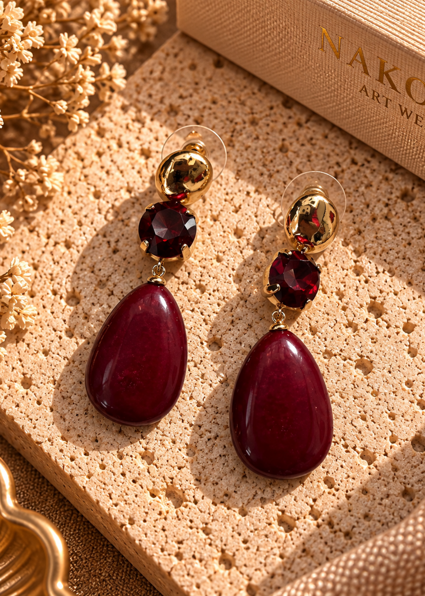 Nakony Cherry Drops Earrings