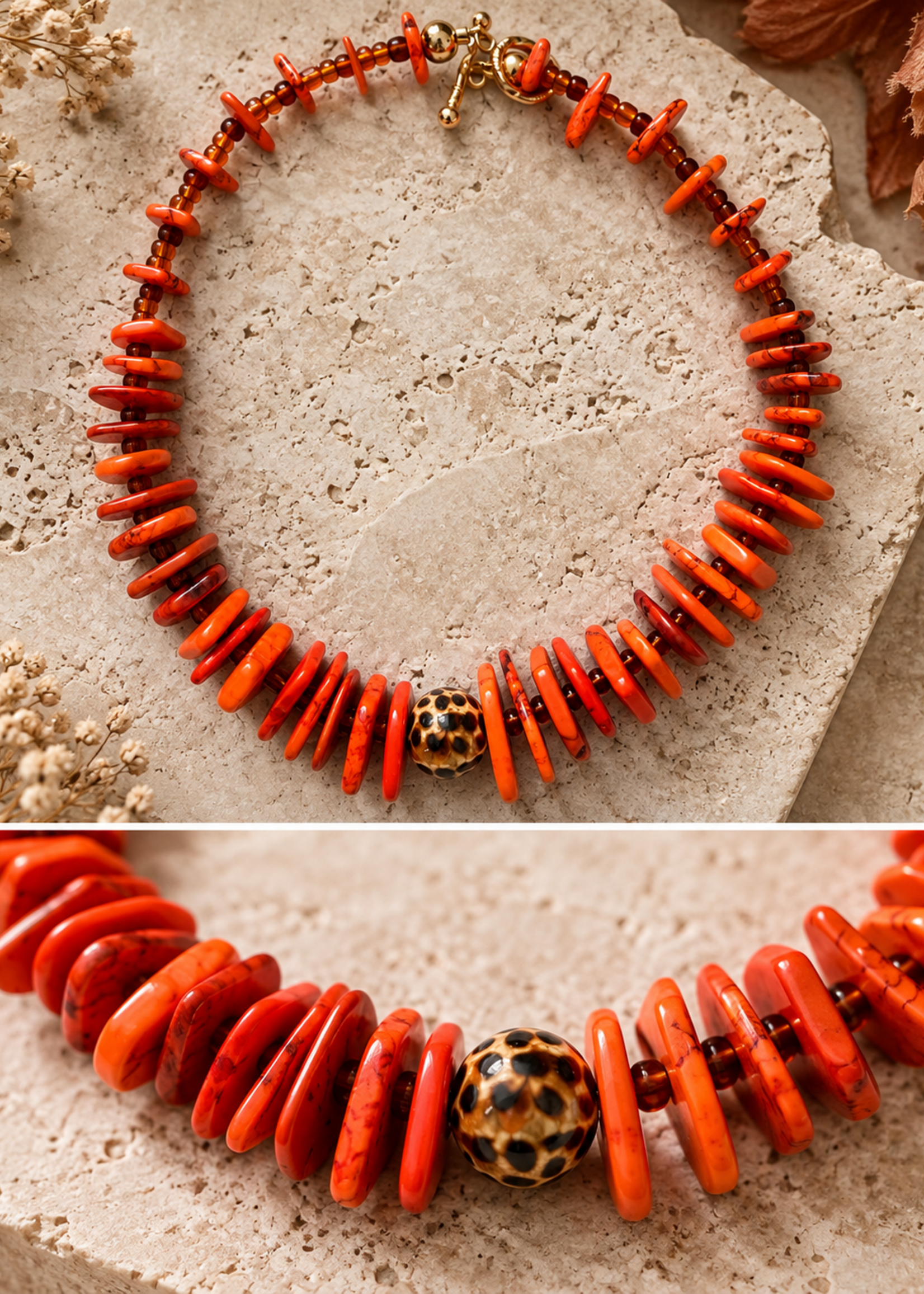 Nakony Orange Affair Necklace
