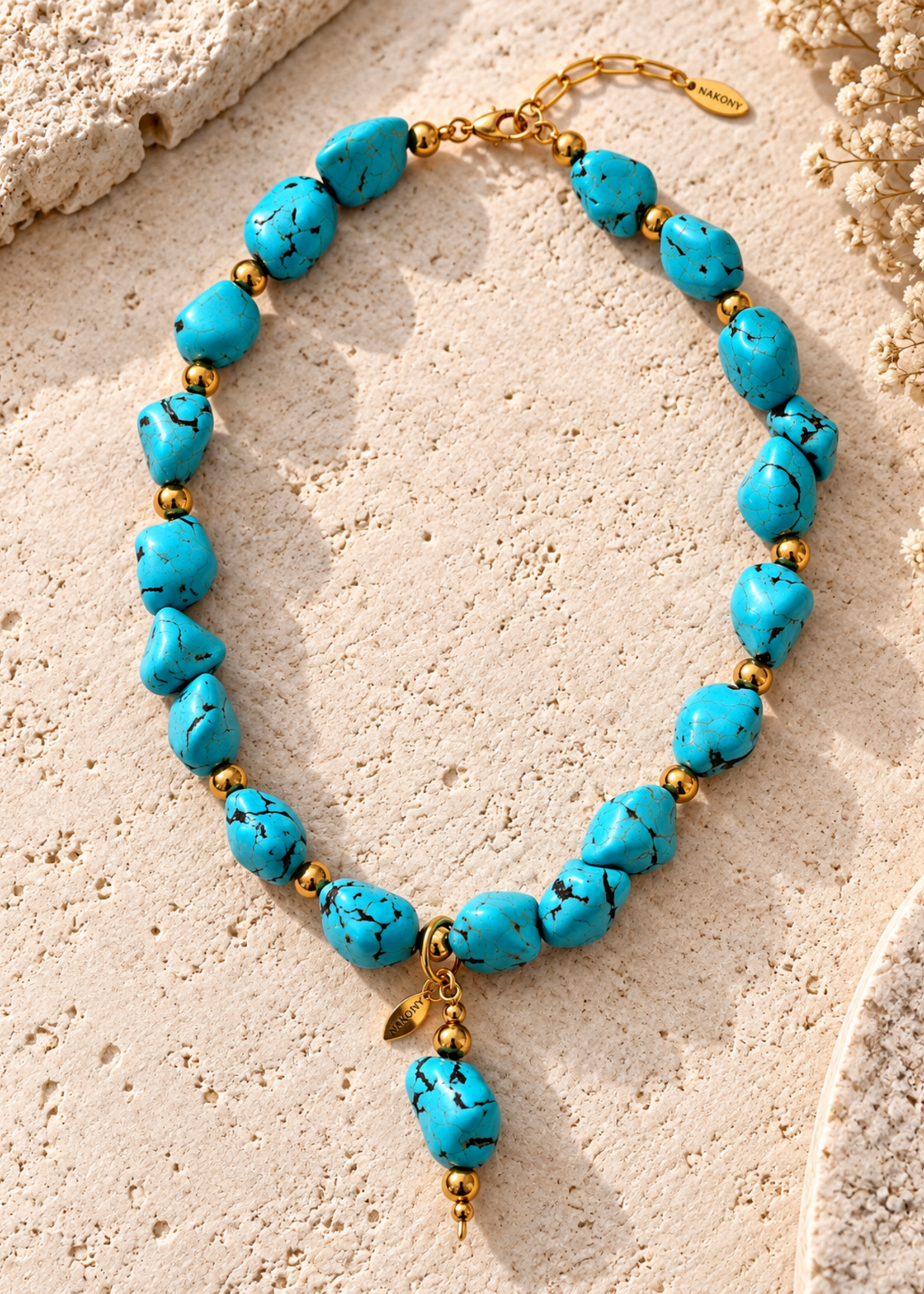 Nakony Blue Majestic Necklace