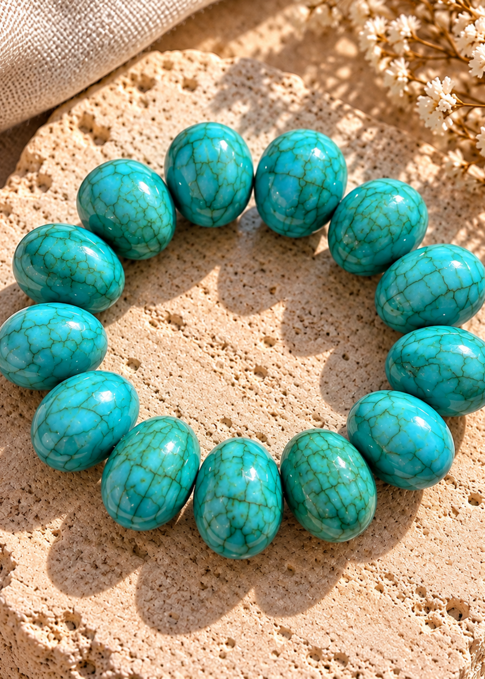 Nakony Chunky Turquoise Bracelet