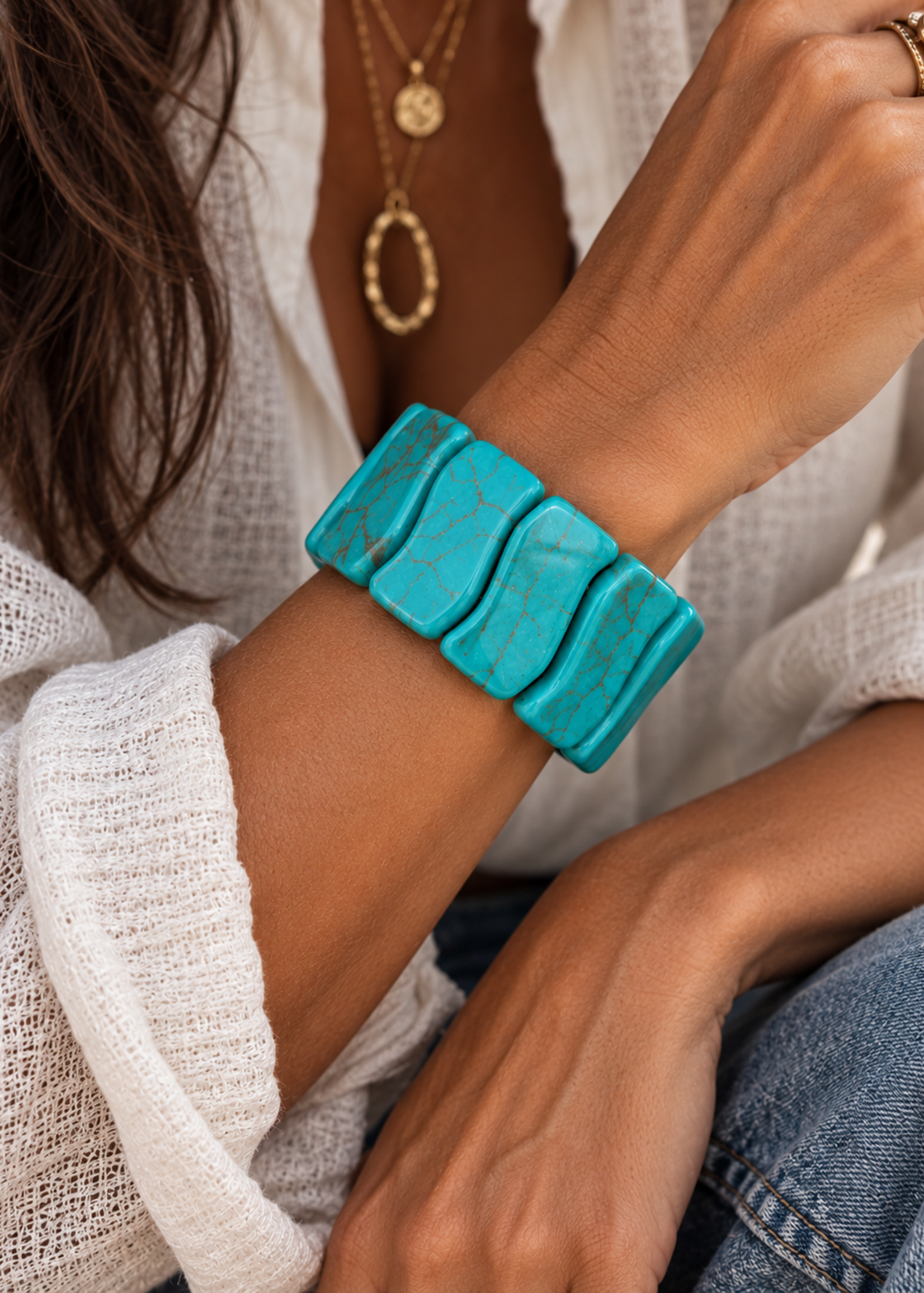 Nakony Turquoise Edge Bracelet