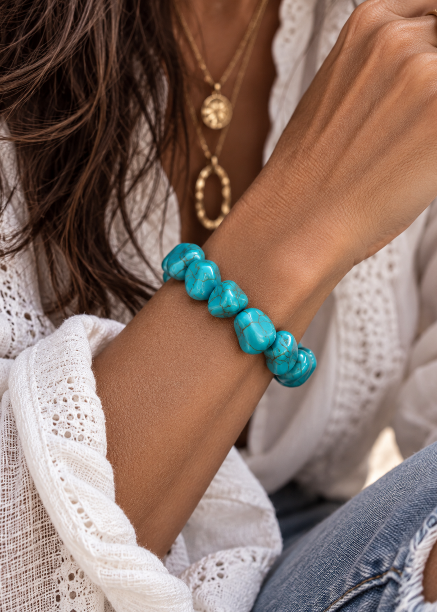 Nakony Turquoise Crush Bracelet