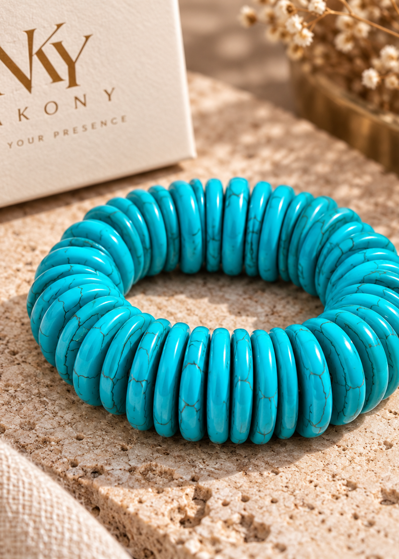 Nakony Turquoise Layers Bracelet