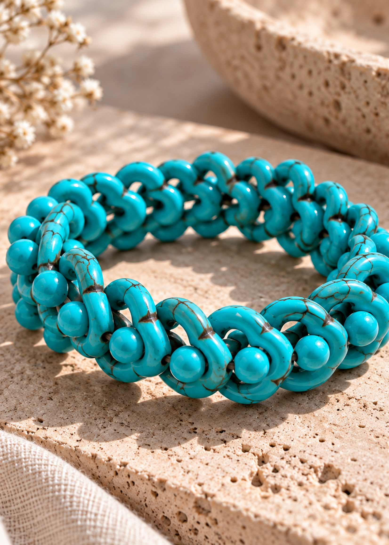 Nakony Turquoise Twist Bracelet
