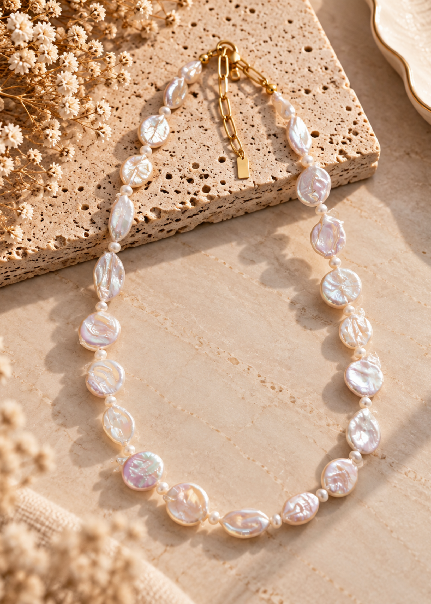 Nakony Pearl Imperfection Necklace