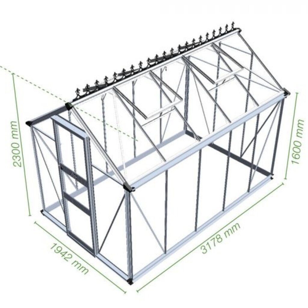 Royal Well Burford 106 zwart - 194x318 cm (bxl) 160/230 cm (h)