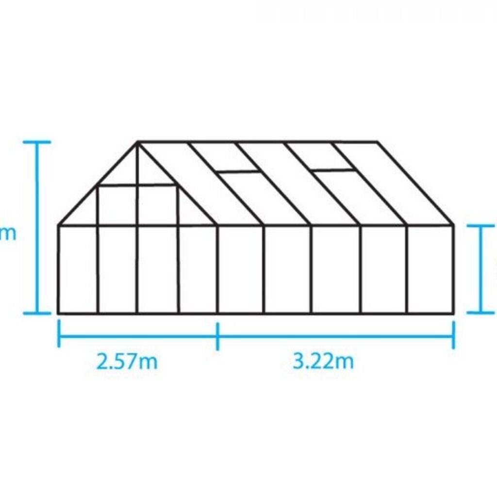 Royal Well Magnum 108 groen - 257x322 cm (bxl) 151x258 cm (h)