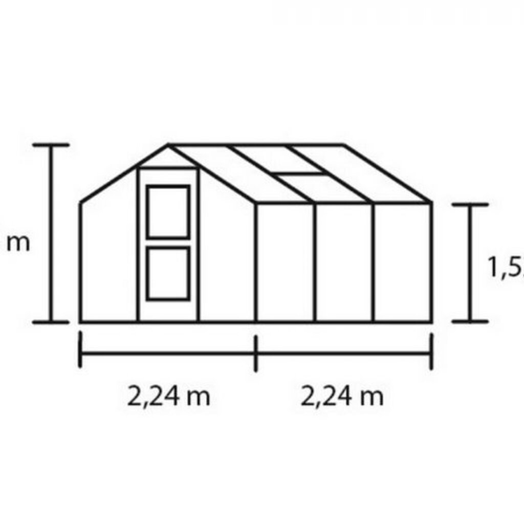 Royal Well Compact 50 antraciet grijs - 224x224 cm (bxl) 152/226 cm (h)
