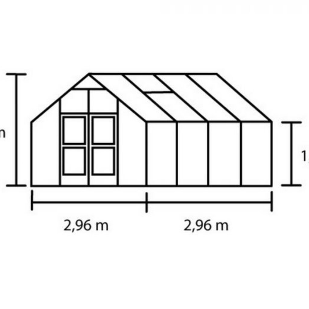 Royal Well Premium 88 antraciet grijs - 296x296 cm (bxl) 172/267 cm (h)