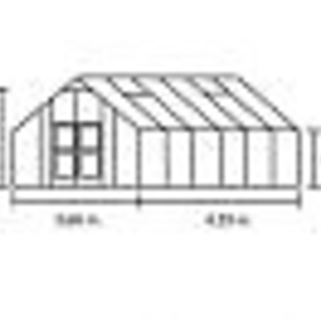 Royal Well Gardener 16.2 antraciet grijs - 368x439 cm (bxl) 172/287 cm (h)