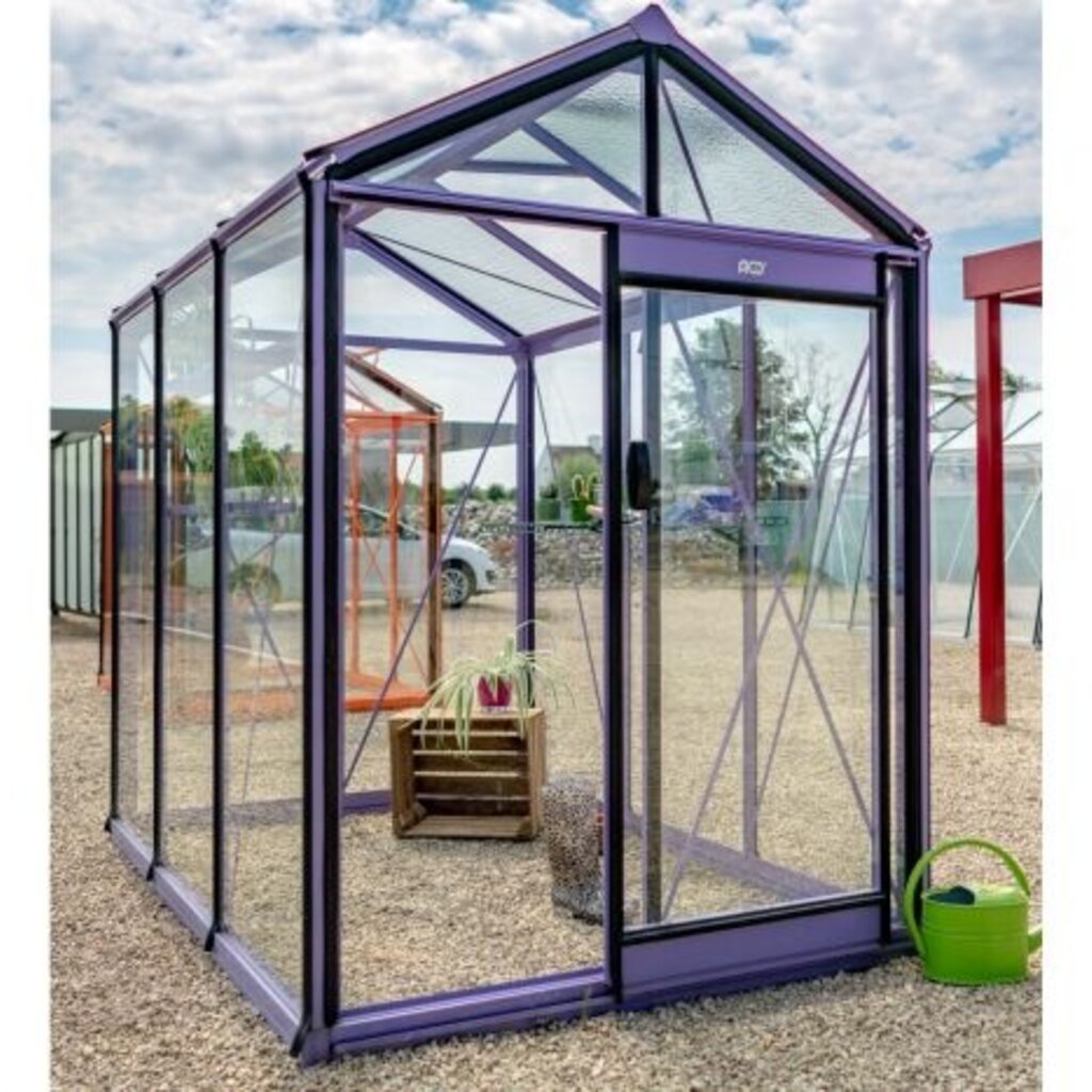 ACD tuinkassen ACD Tuinkas Piccolo (P04) - Aluminium - 159x298 cm (bxl) 179/221 cm (h)