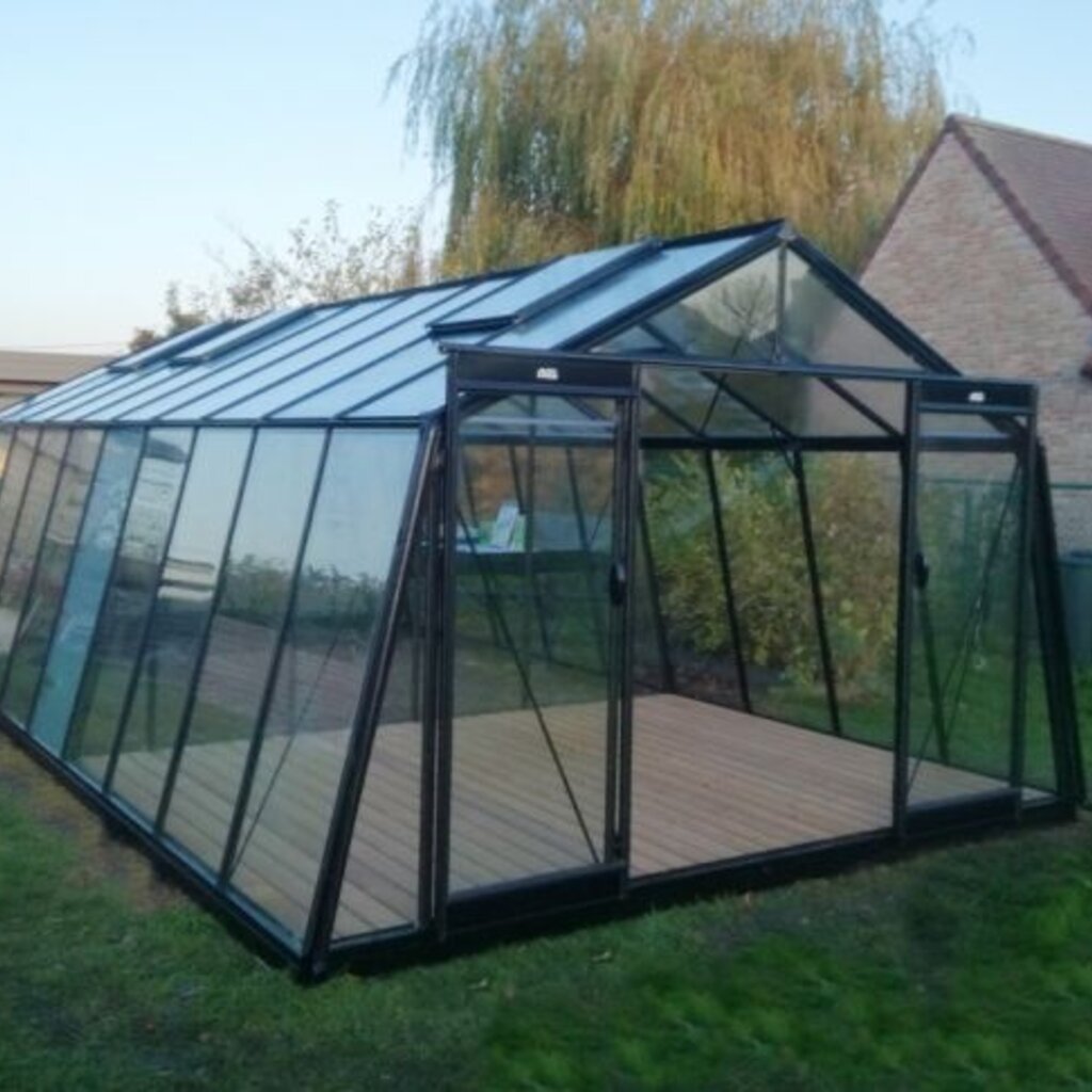 ACD tuinkassen ACD Tuinkas S210H - Aluminium - 380x741 cm (bxl) 176/257 cm (h)