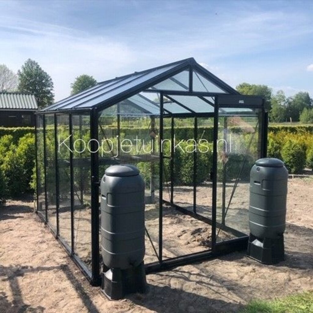 ACD tuinkassen ACD Tuinkas Blackline R203H - Retro Zwart - 232x224 cm (bxl) 179/237 cm (h)