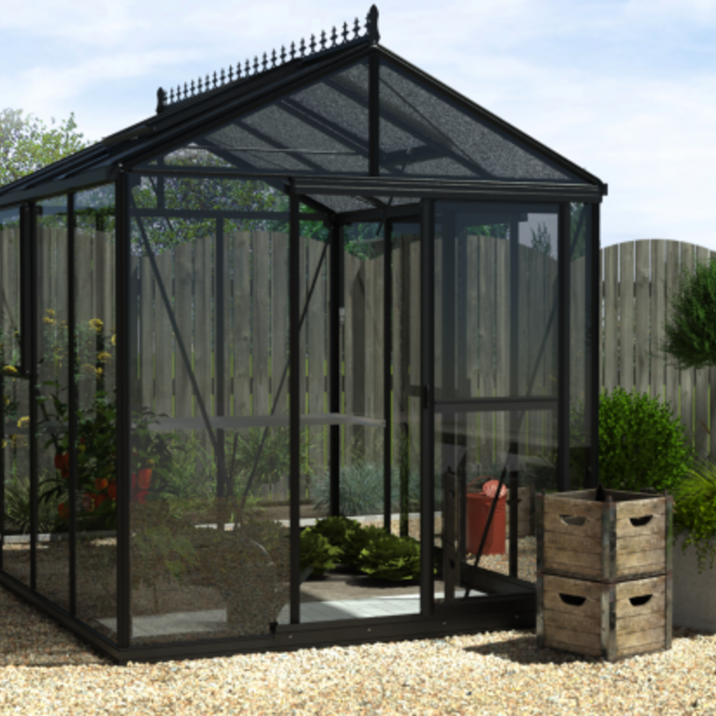 Filclair Victoria full option zwart/groen - 225x375 cm (bxl) 200/262 cm (h)