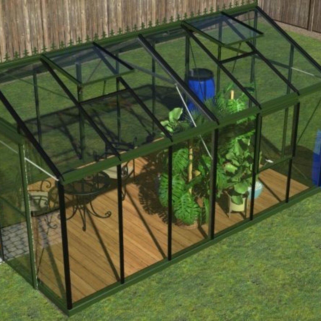 Filclair Flexi (groen alu) - 300x450 cm (bxl) 200/275 cm (h)