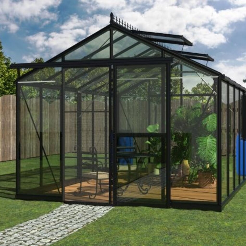 Filclair Flexi (zwart alu) - 300x450 cm (bxl) 200/275 cm (h)