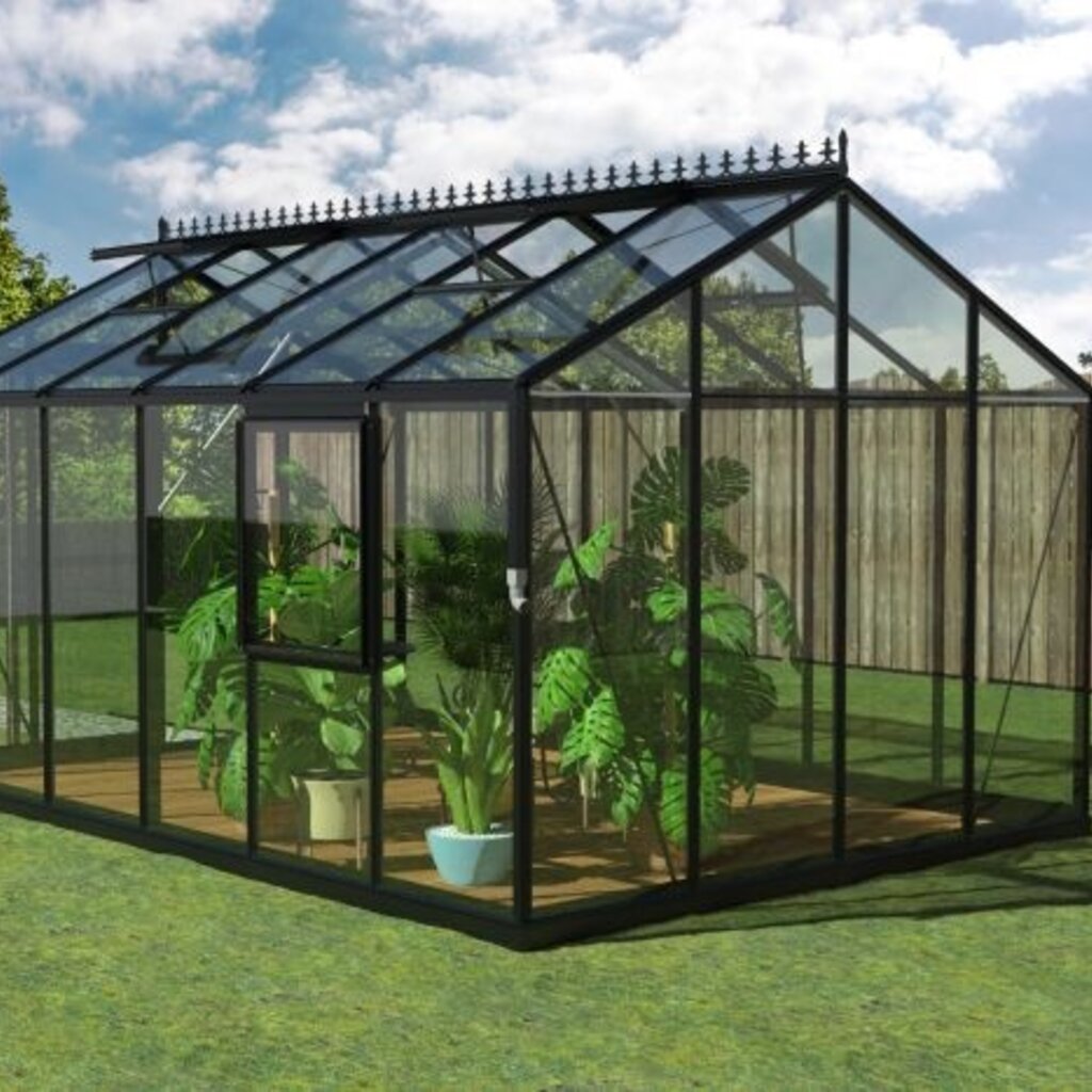 Filclair Victoria full option zwart / groen - 300x450 cm (bxl) 180/250 cm (h)