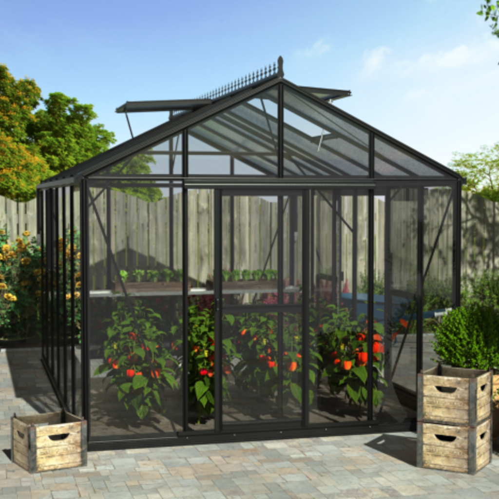 Filclair Flexi (zwart alu) - 300x600 cm  (bxl) 200/275 cm (h)