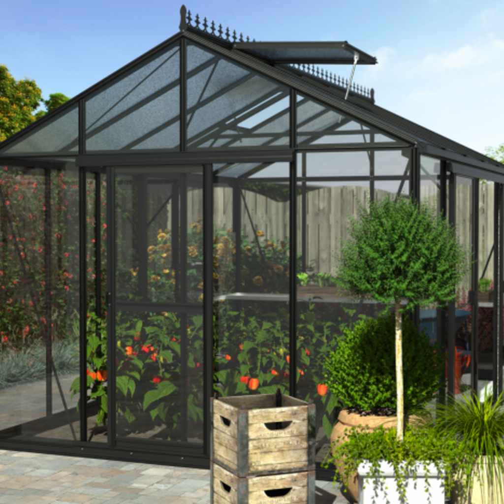 Filclair Flexi (zwart alu) - 300x600 cm  (bxl) 200/275 cm (h)