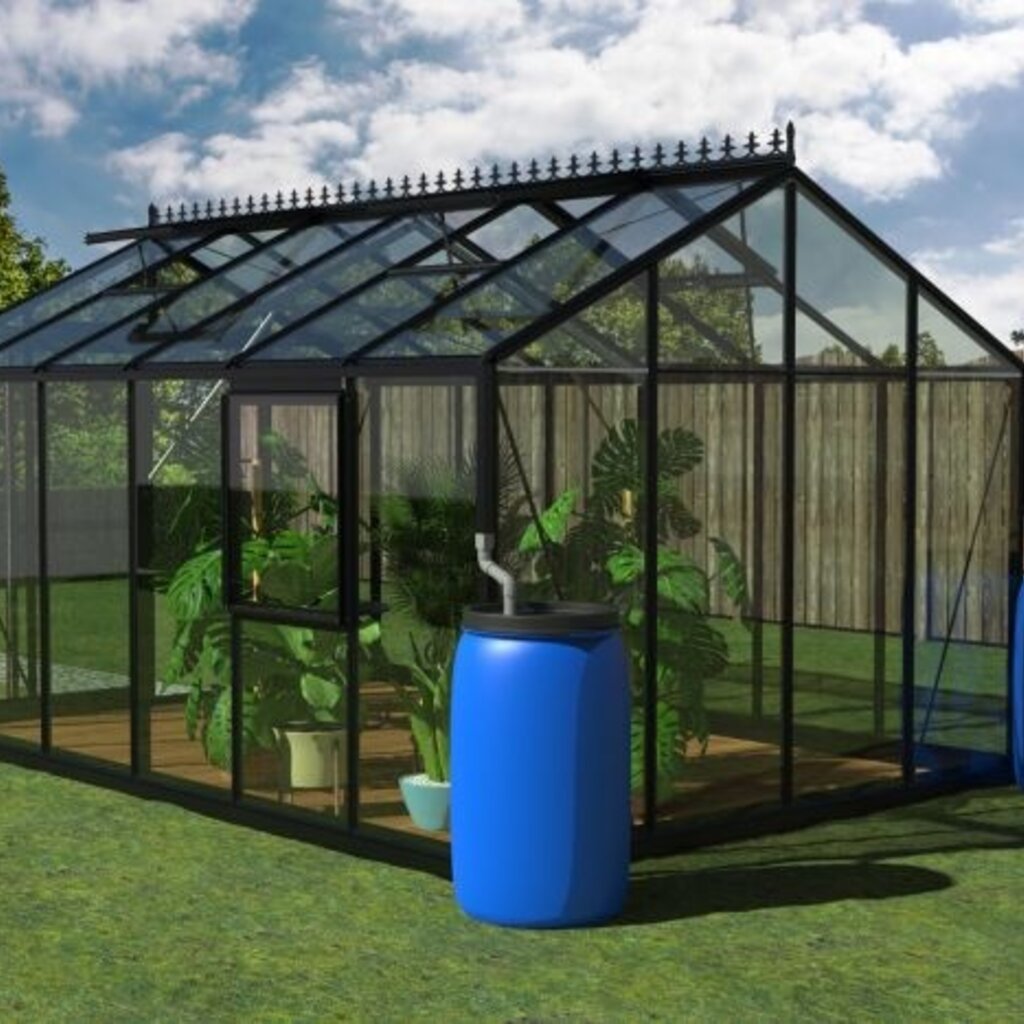 Filclair Victoria full option zwart / groen - 300x600 cm (bxl) 180/250 cm (h)