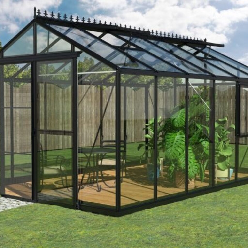 Filclair Victoria full option zwart / groen - 300x600 cm (bxl) 180/250 cm (h)