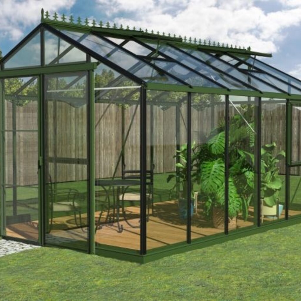 Filclair Victoria full option zwart / groen - 300x600 cm (bxl) 180/250 cm (h)