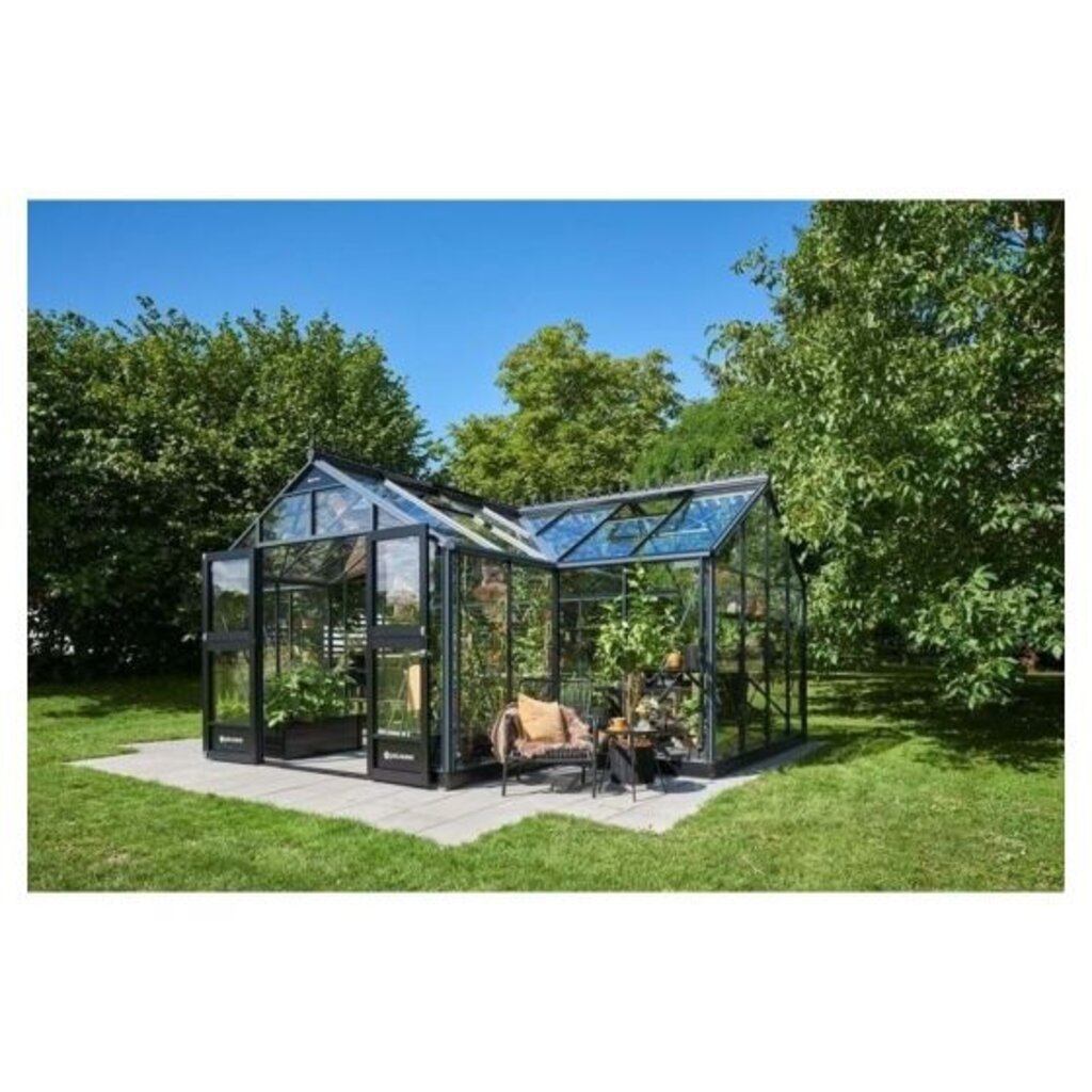 Royal Well Orangery 21,5 antracietgrijs - 583 x439 (lengtexdiepte) 175/267 cm (h)