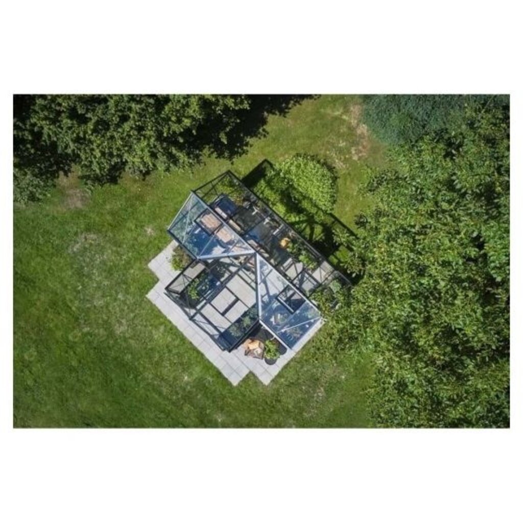 Royal Well Orangery 21,5 antracietgrijs - 583 x439 (lengtexdiepte) 175/267 cm (h)