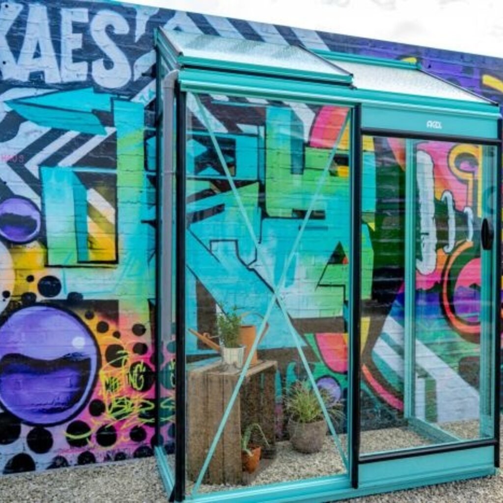 ACD tuinkassen ACD Muurkas Miccolo (M03) - Aluminium - 1,84 m² - 224 x 82 x 219 (lxdxh)