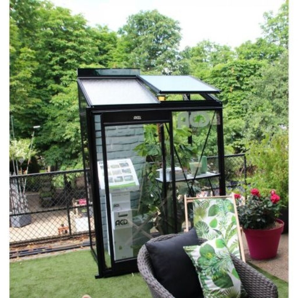 ACD tuinkassen  ACD Muurkas Miccolo (M04) - Aluminium - 2,44 m² - 298 x 82 x 219 (lxdxh)