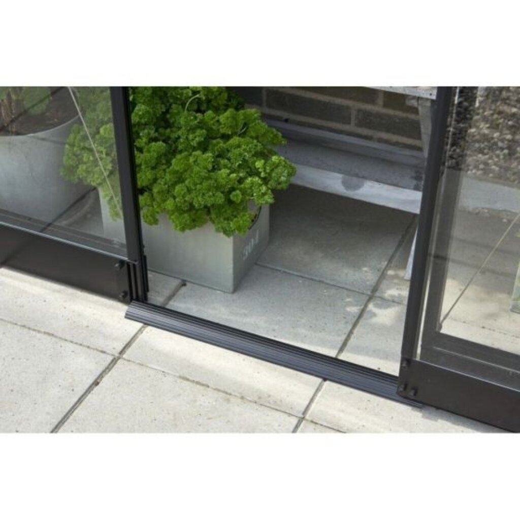 Royal Well Muurkas Halls Lean-to 24 zwart- 127x64 cm (bxd) 189/204 (h)