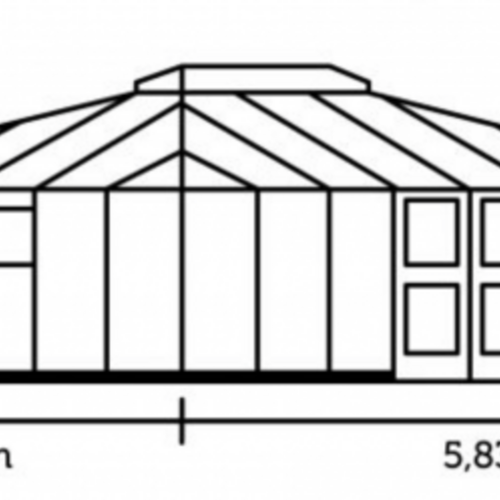 Juliana Prieel Grand Oase 25,6 antracietgrijs gecoat, 439X583 CM (BXL) 195/286 CM (H)