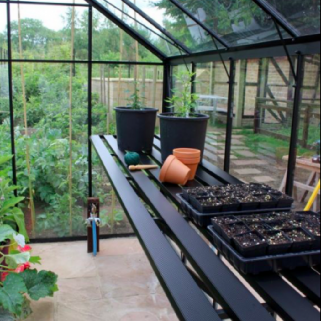 Tafel Gardener 161, geïntegreerd, zwart